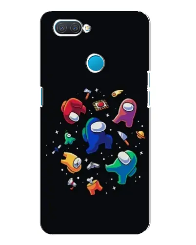 Чехол для OPPO A12 с картинкой «Among Us космос»