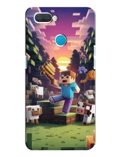 Чехол для OPPO A12 с картинкой «Стив на ферме» Чехол для OPPO A12 с картинкой «Стив на ферме»