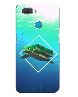 Чехол для OPPO A12 с картинкой «Черепаха Minecraft»