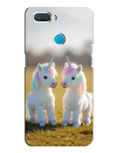 Чехол для OPPO A12 с картинкой «Пара единорогов» Чехол для OPPO A12 с картинкой «Пара единорогов»