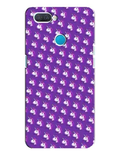 Чехол для OPPO A12 с картинкой «Единороги на фиолетовом» Чехол для OPPO A12 с картинкой «Единороги на фиолетовом»