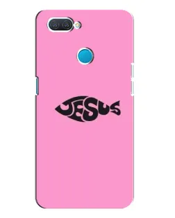 Чохол для OPPO A12 з картинкою «Рожевий символ Jesus»