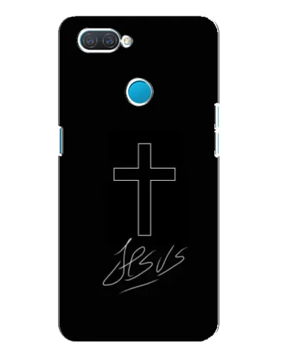 Чехол для OPPO A12 с картинкой «Графический крест Jesus» Чехол для OPPO A12 с картинкой «Графический крест Jesus»