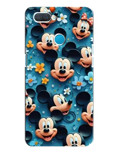 Чехол для OPPO A12 с картинкой «Паттерн Микки и Минни»