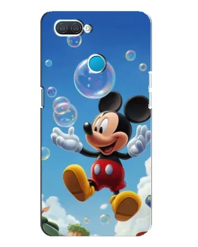 Чехол для OPPO A12 с картинкой «Mickey и мыльные пузыри»