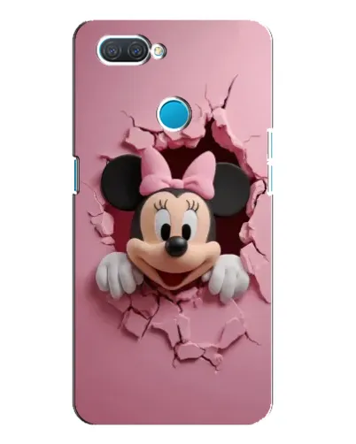 Чехол для OPPO A12 с картинкой «Минни сквозь стену»