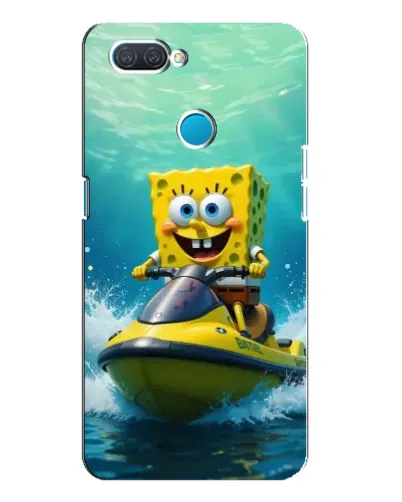 Чохол для OPPO A12 з картинкою «Спанч Боб на гідроциклі» Чохол для OPPO A12 з картинкою «Спанч Боб на гідроциклі»