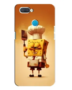 Чохол для OPPO A12 з картинкою «Губка Боб кухар»