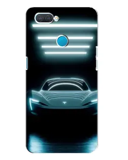 Чохол для OPPO A12 з картинкою «Tesla в неоні» Чохол для OPPO A12 з картинкою «Tesla в неоні»