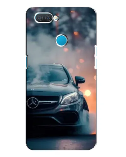 Чехол для OPPO A12 с картинкой «Mercedes — ночной город»