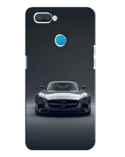 Чехол для OPPO A12 с картинкой «Mercedes на черном»