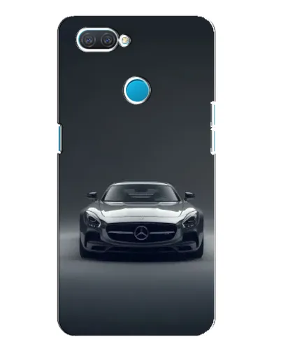 Чехол для OPPO A12 с картинкой «Mercedes на черном»