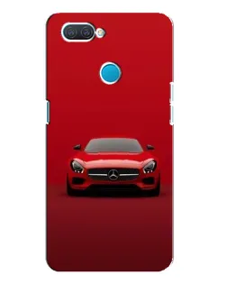 Чехол для OPPO A12 с картинкой «Красный Mercedes AMG»