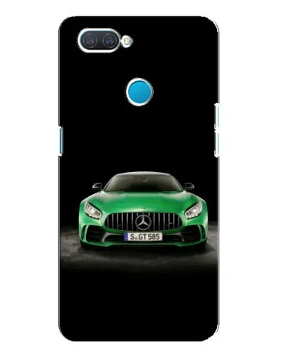 Чехол для OPPO A12 с картинкой «Mercedes — неоновый лого»