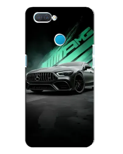 Чехол для OPPO A12 с картинкой «Темный Mercedes AMG»