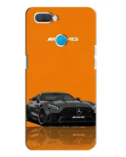 Чехол для OPPO A12 с картинкой «Оранжевый Mercedes AMG»
