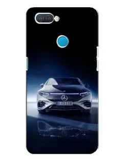 Чехол для OPPO A12 с картинкой «Ночной Mercedes EQ»