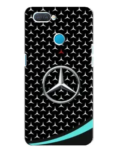 Чехол для OPPO A12 с картинкой «Mercedes — бирюзовый акцент»
