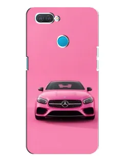Чехол для OPPO A12 с картинкой «Розовый Mercedes AMG»