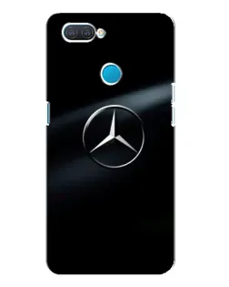 Чехол для OPPO A12 с картинкой «Mercedes на металле»