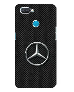 Чехол для OPPO A12 с картинкой «Карбоновый Mercedes стиль»