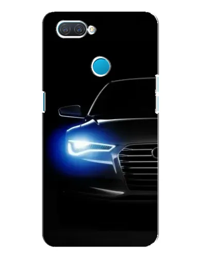 Чохол для OPPO A12 з картинкою «Неоновий погляд Audi»