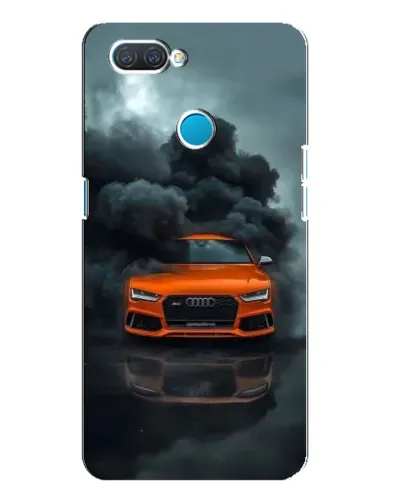 Чохол для OPPO A12 з картинкою «Audi у хмарах диму»