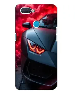 Чехол для OPPO A12 с картинкой «Lamborghini красное сияние»
