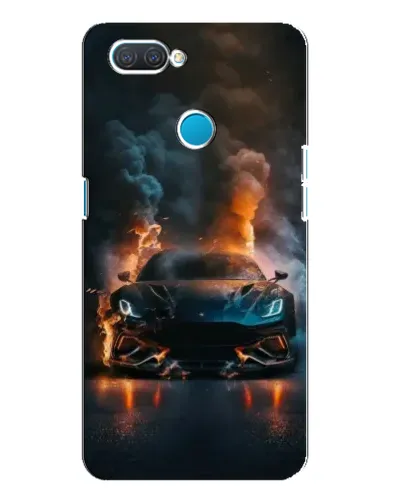 Чехол для OPPO A12 с картинкой «Lamborghini дымная эстетика»