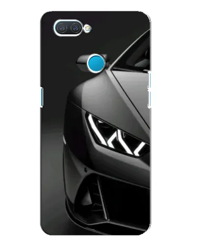Чехол для OPPO A12 с картинкой «Lamborghini фары детализация»