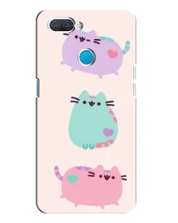 Чехол для OPPO A12 с картинкой «Pusheen трио»