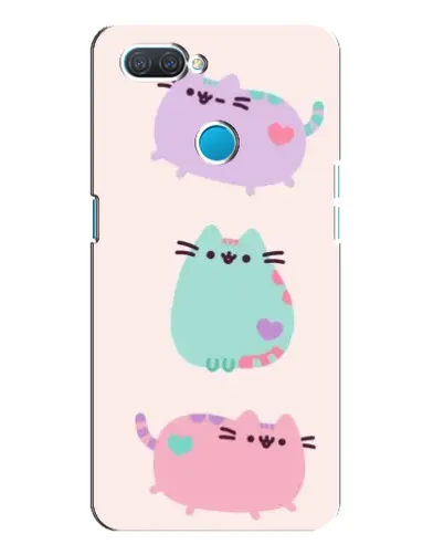 Чехол для OPPO A12 с картинкой «Pusheen трио» Чехол для OPPO A12 с картинкой «Pusheen трио»