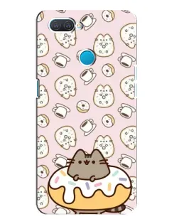 Чехол для OPPO A12 с картинкой «Пушин на пончике» Чехол для OPPO A12 с картинкой «Пушин на пончике»