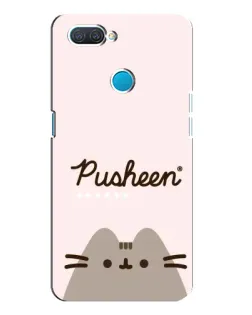 Чехол для OPPO A12 с картинкой «Pusheen логотип» Чехол для OPPO A12 с картинкой «Pusheen логотип»
