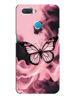 Чехол для OPPO A12 с картинкой «Бабочка в дыму» Чехол для OPPO A12 с картинкой «Бабочка в дыму»