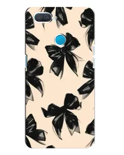 Чехол для OPPO A12 с картинкой «Паттерн черные банты» Чехол для OPPO A12 с картинкой «Паттерн черные банты»