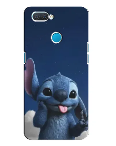 Чехол для OPPO A12 с картинкой «Стич в облаках»