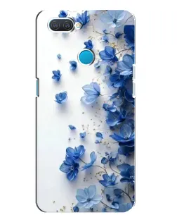 Чехол для OPPO A12 с картинкой «Голубой цветочный каскад» Чехол для OPPO A12 с картинкой «Голубой цветочный каскад»