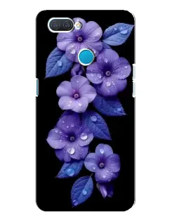 Чехол для OPPO A12 с картинкой «Фиолетовые цветы с росою» Чехол для OPPO A12 с картинкой «Фиолетовые цветы с росою»