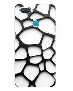 Чехол для OPPO A12 с картинкой «Белая объемная сетка» Чехол для OPPO A12 с картинкой «Белая объемная сетка»