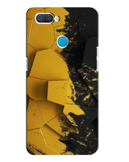 Чехол для OPPO A12 с картинкой «Золотые осколки геометрии»