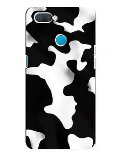 Чехол для OPPO A12 с картинкой «Черно-белое пятно»