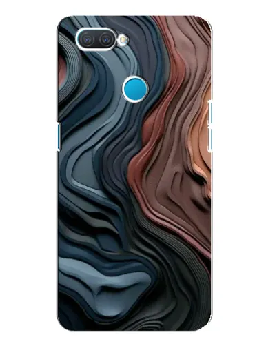 Чехол для OPPO A12 с картинкой «Цветные волны каньона»