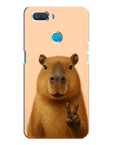 Чехол для OPPO A12 с картинкой «Капибара виктория»