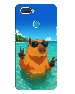 Чехол для OPPO A12 с картинкой «Морская капибара» Чехол для OPPO A12 с картинкой «Морская капибара»