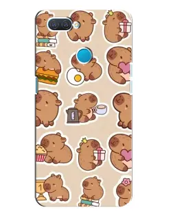 Чехол для OPPO A12 с картинкой «Капибары паттерн» Чехол для OPPO A12 с картинкой «Капибары паттерн»