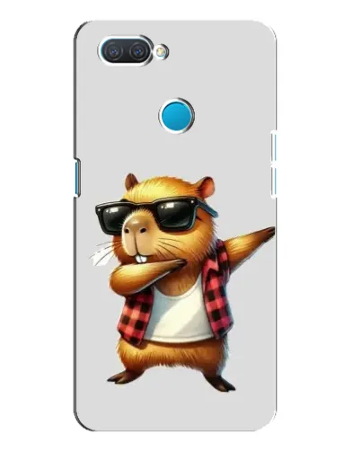 Чехол для OPPO A12 с картинкой «Капибара рэпер даб»