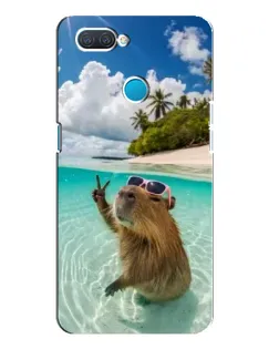 Чехол для OPPO A12 с картинкой «Капибара на море» Чехол для OPPO A12 с картинкой «Капибара на море»