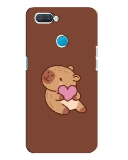 Чехол для OPPO A12 с картинкой «Капибара с сердцем» Чехол для OPPO A12 с картинкой «Капибара с сердцем»