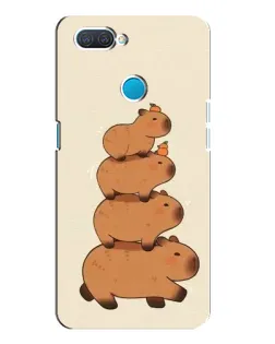 Чехол для OPPO A12 с картинкой «Башня из капибар» Чехол для OPPO A12 с картинкой «Башня из капибар»